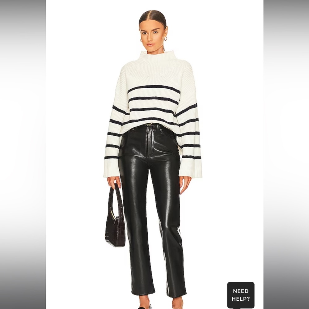 Agolde Recycled Leather Fitted 90’s Pants